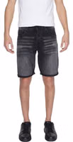 Black Cotton Bermuda Shorts 1