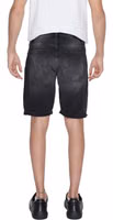 Black Cotton Bermuda Shorts 3