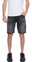 Black Cotton Bermuda Shorts 4
