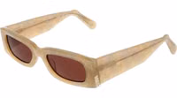 Beige Plastic Sunglasses 1