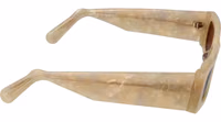 Beige Plastic Sunglasses 5