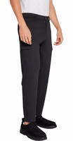 Black Recycled Polyester Joggers (Workout Pants) 4