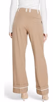 Brown Recycled Polyester Casual Pants 2