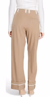 Brown Recycled Polyester Casual Pants 3