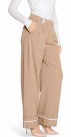 Brown Recycled Polyester Casual Pants 5