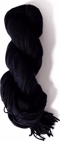 Black Polyester Scarf