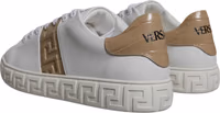 White Brown Greca Print TPU Low Top Men Sneakers Shoes 3