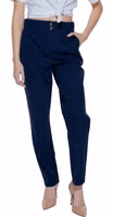 Blue Polyamide Casual Pants 3