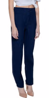 Blue Polyamide Casual Pants 4