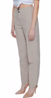 Beige Polyamide Cropped Pants 5