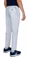 White Cotton Casual Pants 2