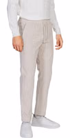 Beige Polyester Casual Pants 3