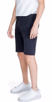 Black Cotton Bermuda Shorts 3