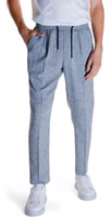 Black Linen Casual Pants 3