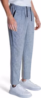 Black Linen Casual Pants 4