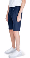 Blue Linen Bermuda Shorts 3