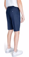Blue Linen Bermuda Shorts 4