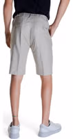 Beige Linen Bermuda Shorts 2