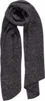 Black Recycled Polyester Scarf 1