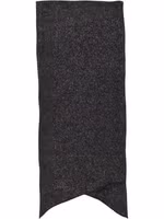 Black Recycled Polyester Scarf 2