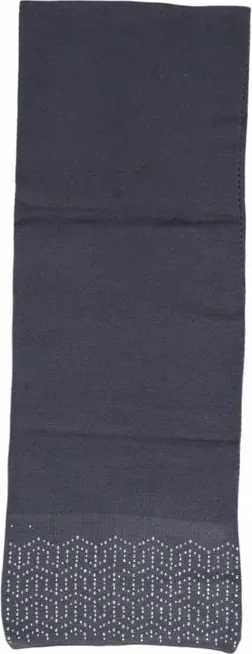Gray Polyester Scarf