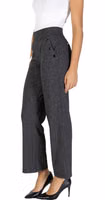 Black Polyester Casual Pants 4
