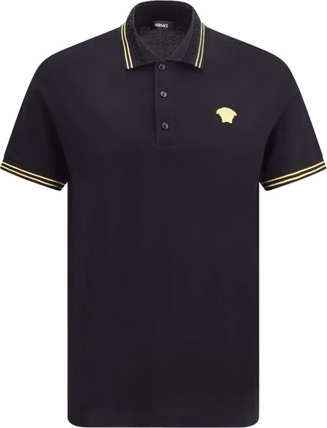 Black Cotton Polo Shirt