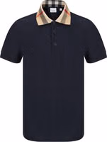 Blue Cotton Polo Shirt 1