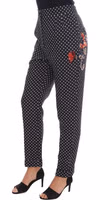 Black Polka Dot Sicily Crystal Pants 2
