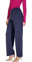 Blue Viscose Casual Pants 4