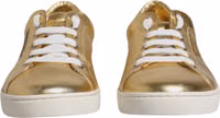 Gold Leather Logo London Men Sneakers Shoes 1