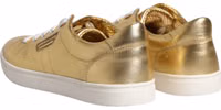 Gold Leather Logo London Men Sneakers Shoes 4