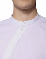 White Cotton Slim Fit MARTINI Dress Shirt 4