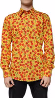 Yellow Cherry Cotton MARTINI Dress Shirt 1