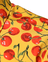 Yellow Cherry Cotton MARTINI Dress Shirt 5