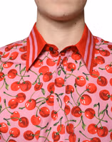Pink Cherry Cotton Formal MARTINI Dress Shirt 4