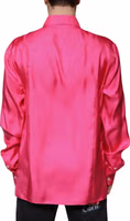 Pink Silk Collared Button Down Men Shirt 3