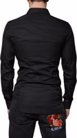 Black Cotton Formal Long Sleeves Dress Shirt 3
