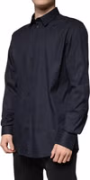 Black Cotton Blend Formal GOLD Dress Shirt 2