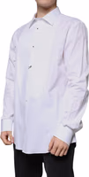 White Bib Cotton Poplin GOLD Formal Shirt 2