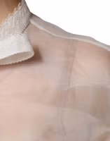 White Ascot Collar Long Sleeves Blouse Top 5