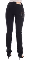 Black Cotton Denim Stretch Regular Fit Jeans 3
