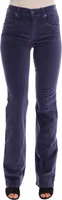 Purple Corduroy Stretch Bootcut Pants 1