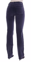 Purple Corduroy Stretch Bootcut Pants 3