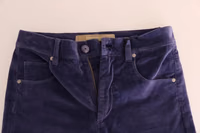Purple Corduroy Stretch Bootcut Pants 4