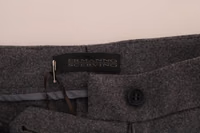 Gray Wool Stretch Slim Pants 5