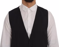 Gray Wool Stretch Vest 4