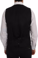 Blue Wool Stretch Vest 3
