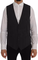 Gray Wool Stretch Vest 1