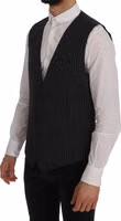 Gray Wool Stretch Vest 2